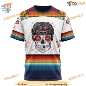 Custom Design For Dia De Los Muertos NHL Chicago Blackhawks Hoodie 3D 3
