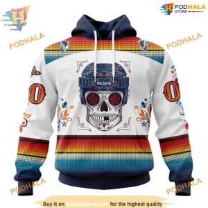 Custom Design For Dia De Los Muertos NHL Colorado Avalanche Hoodie 3D 1