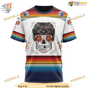 Custom Design For Dia De Los Muertos NHL Edmonton Oilers Hoodie 3D 3