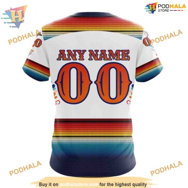 Custom Design For Dia De Los Muertos NHL Edmonton Oilers Hoodie 3D