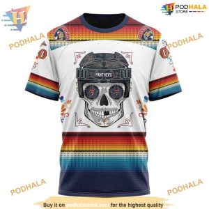 Custom Design For Dia De Los Muertos NHL Florida Panthers Hoodie 3D 3