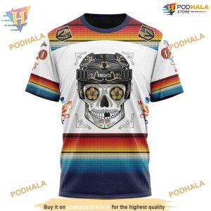 Custom Design For Dia De Los Muertos NHL Vegas Golden Knights Hoodie 3D 3