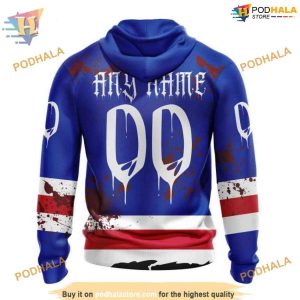 Custom Design For Halloween NHL New York Rangers Hoodie 3D 2