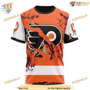 Custom Design For Halloween NHL Philadelphia Flyers Hoodie 3D 3