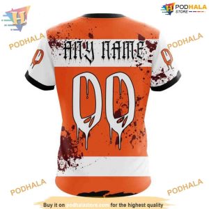 Custom Design For Halloween NHL Philadelphia Flyers Hoodie 3D 4