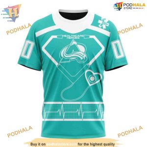 Custom Design Honoring Healthcare Heroes NHL Colorado Avalanche Hoodie 3D 3