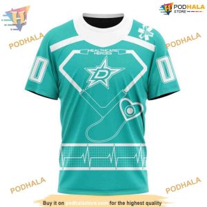 Custom Design Honoring Healthcare Heroes NHL Dallas Stars Hoodie 3D 3