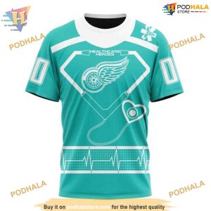 Custom Design Honoring Healthcare Heroes NHL Detroit Red Wings Hoodie 3D 3