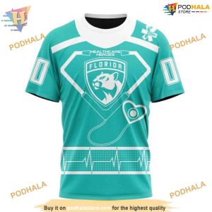 Custom Design Honoring Healthcare Heroes NHL Florida Panthers Hoodie 3D 3