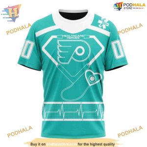 Custom Design Honoring Healthcare Heroes NHL Philadelphia Flyers Hoodie 3D 3