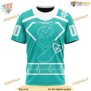 Custom Design Honoring Healthcare Heroes NHL Tampa Bay Lightning Hoodie 3D 3