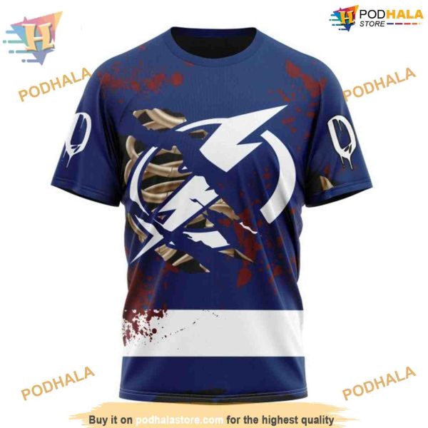 Custom Design Jersey Halloween NHL Tampa Bay Lightning Hoodie 3D