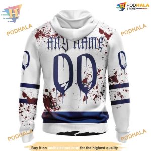 Custom Design Jersey With Your Ribs For Halloween NHL Toronto Maple Leafs Hoodie 3D 2