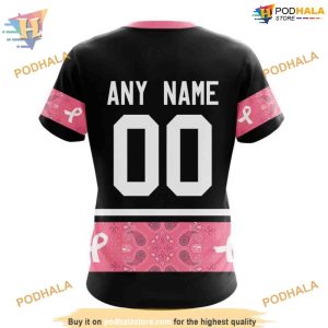 Custom Design PINK BREAST CANCER NHL Vegas Golden Knights Hoodie 3D 4