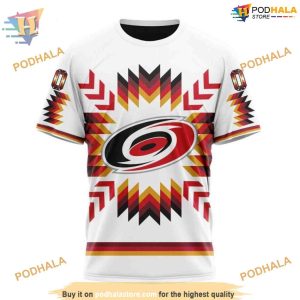 Custom Design With Native Pattern NHL Carolina Hurricanes Hoodie 3D Sweatshirt 3