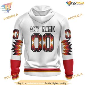 Custom Design With Native Pattern NHL Chicago Blackhawks Hoodie 3D 2