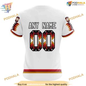 Custom Design With Native Pattern NHL Chicago Blackhawks Hoodie 3D 4
