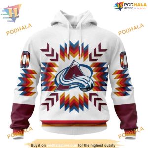 Custom Design With Native Pattern NHL Colorado Avalanche Hoodie 3D Sweatshirt 1