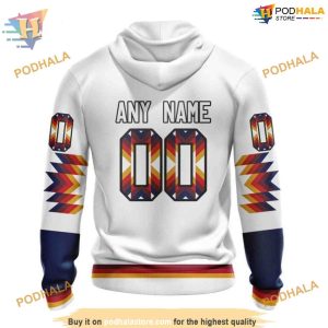 Custom Design With Native Pattern NHL Columbus Blue Jackets Hoodie 3D 2