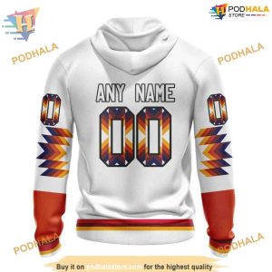 Custom Design With Native Pattern NHL Edmonton Oilers Hoodie 3D 2