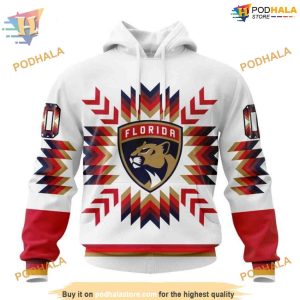 Custom Design With Native Pattern NHL Florida Panthers Hoodie 3D Sweatshirt 1