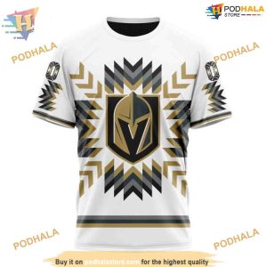 Custom Design With Native Pattern NHL Vegas Golden Knights Hoodie 3D 3