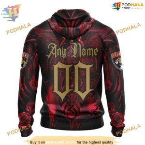 Custom Design With Skull Art NHL Florida Panthers Hoodie 3D Sweatshirt 2