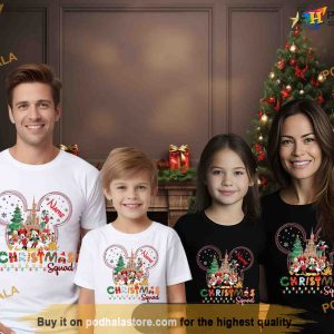 Custom Disney Christmas Shirts, Christmas 2023 Family Vacation, Xmas Mickey Tee