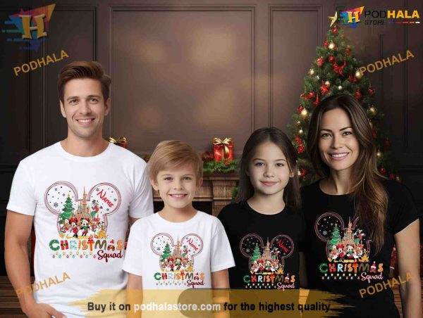 Custom Disney Christmas Shirts, Christmas 2023 Family Vacation, Xmas Mickey Tee