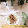Custom Dog Bauble for Holiday Trees, Personalized Pet Ornaments