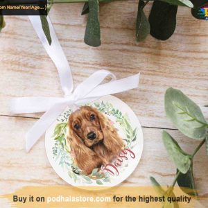 Custom Dog Bauble for Holiday Trees, Personalized Pet Ornaments