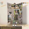 Custom Dog Photo Blanket, Pet Sympathy Gift, Christmas Keepsake Paw Print