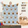 Custom Dog Photo Blanket with Name Pet Blanket, Dog Dad Gifts