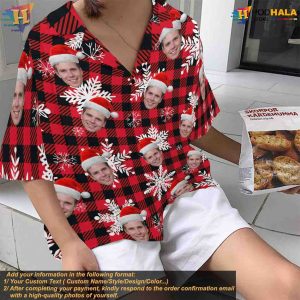 Custom Face Shirt Personalized Christmas Hawaiian Shirt Unique Holiday Gift 4