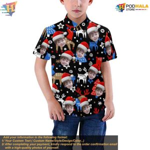 Custom Face Shirt Personalized Christmas Hawaiian Shirt Unique Holiday Gift 5