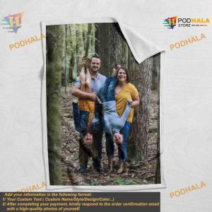 Custom Family Blanket Personalized Gifts Fleece Blanket for Home Decor 6