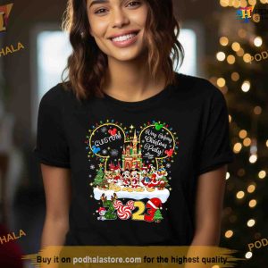 Custom Family Christmas Shirt, Mickey's Very Merry 2023, Christmas Family Disney Shirt