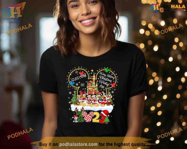 Custom Family Christmas Shirt, Mickey’s Very Merry 2023, Christmas Family Disney Shirt