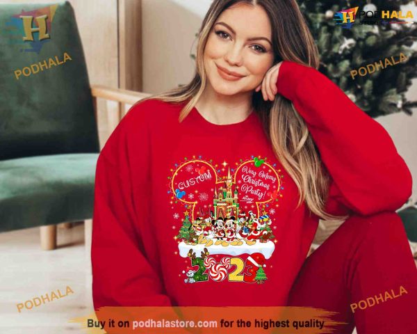 Custom Family Christmas Shirt, Mickey’s Very Merry 2023, Christmas Family Disney Shirt