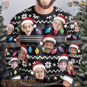 Custom Family Photo Christmas Sweater Personalized Ugly Xmas Fun 3