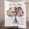 Custom Family Photo Collage and Daughter's Blanket, Christmas Gift for Mom
