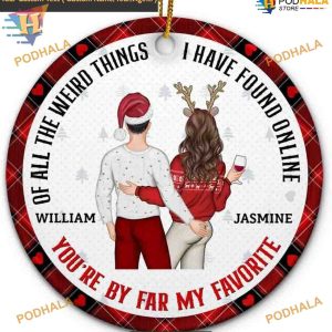 Custom Favorite Online Find Ornament, Xmas Decor Ornament, Ideal Couple's Gift 2023