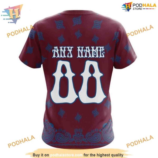 Custom Grateful Dead Design NHL Colorado Avalanche Hoodie 3D Sweatshirt