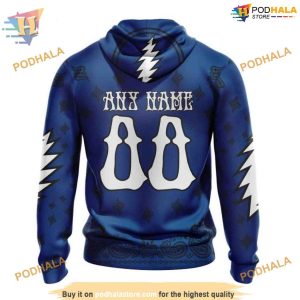 Custom Grateful Dead Design NHL Vancouver Canucks Hoodie 3D 2