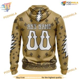 Custom Grateful Dead Design NHL Vegas Golden Knights Hoodie 3D Shirt 2