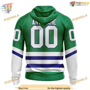 Custom Hartford Whalers 2023 Kits NHL Carolina Hurricanes Hoodie 3D 2