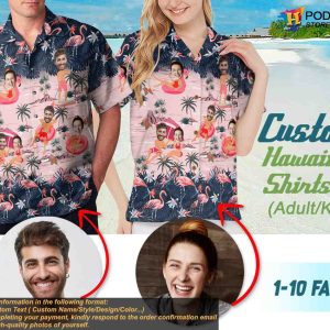 Custom Hawaiian Outfits, Floral Tropical Aloha Shirt, Personalized for Men Women
