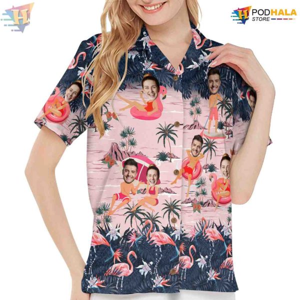 Custom Hawaiian Outfits, Floral Tropical Aloha Shirt, Personalized for Men Women