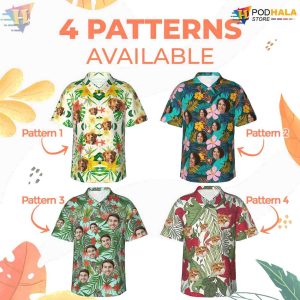 Custom Hawaiian Shirt with Face Personalized Bachelor Party Dog Shirt for Summer 2