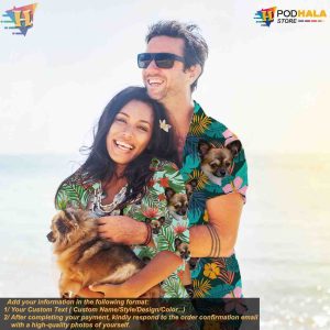 Custom Hawaiian Shirt with Face Personalized Bachelor Party Dog Shirt for Summer 3